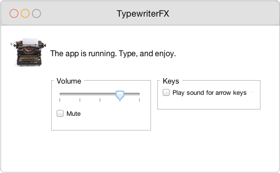 TypewriterFX plays typewriter sound effects as you type